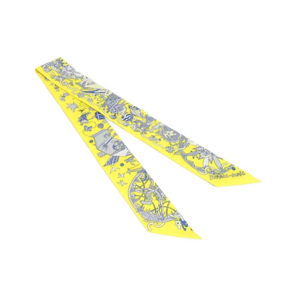 Hermes LA FOLLE PARADE Twilly 062899S Scarf Muffler